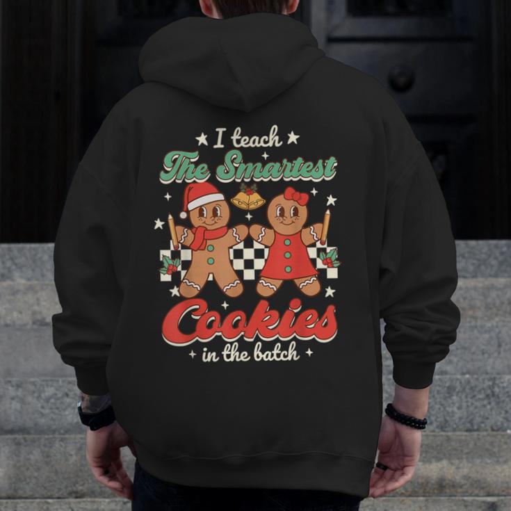 I Teach The Smartest Cookies In The Batch Teacher Christmas For Men Women Kids Men Zip Up Hoodie Back Print, funny design I Teach The Smartest Cookies In The Batch Teacher Christmas For Men Women Kids Men Zip Up Hoodie Back Print, funny design