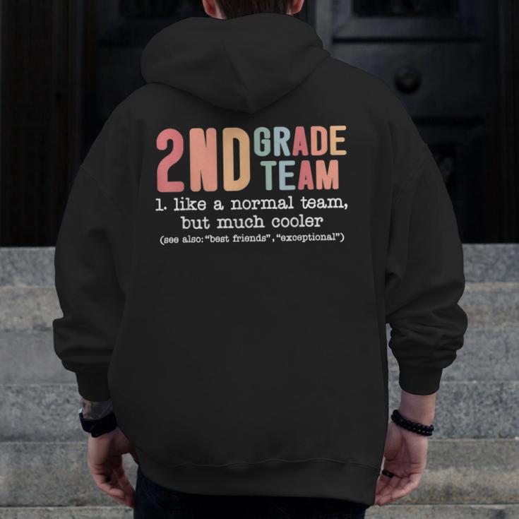 Teacher 2ND Grade Team Like a Normal Team But Much Cooler Men Zip Up Hoodie Back Print, 2nd Grade Teacher Gifts, funny design Teacher 2ND Grade Team Like a Normal Team But Much Cooler Men Zip Up Hoodie Back Print, 2nd Grade Teacher Gifts, funny design