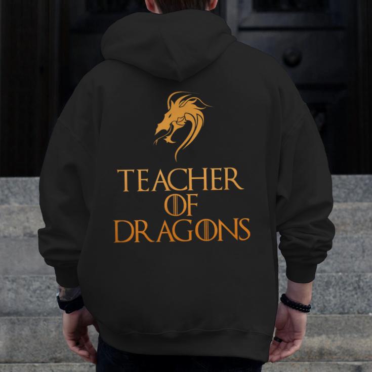 Teacher Of Dragons For Teachers Top Tee T-Shirt Men Zip Up Hoodie Back Print, funny design Teacher Of Dragons For Teachers Top Tee T-Shirt Men Zip Up Hoodie Back Print, funny design
