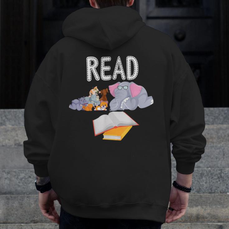 Teacher Library Read Book Club Piggie Elephant Pigeons Men Women Kids Men Zip Up Hoodie Back Print, funny design Teacher Library Read Book Club Piggie Elephant Pigeons Men Women Kids Men Zip Up Hoodie Back Print, funny design