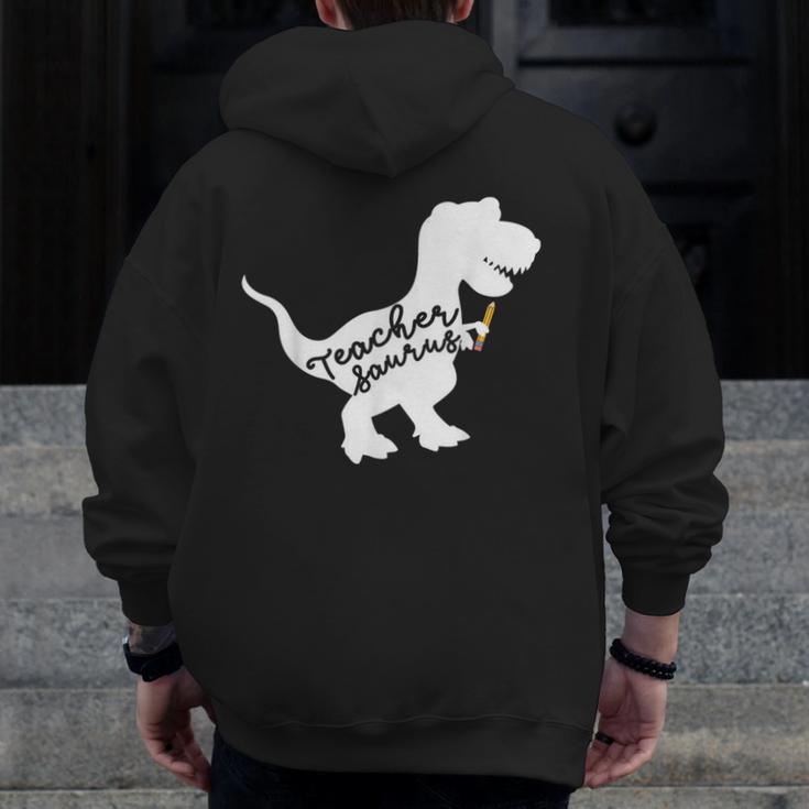 Teacher Saurus T Shirt For Men And Women Men Zip Up Hoodie Back Print, funny design Teacher Saurus T Shirt For Men And Women Men Zip Up Hoodie Back Print, funny design