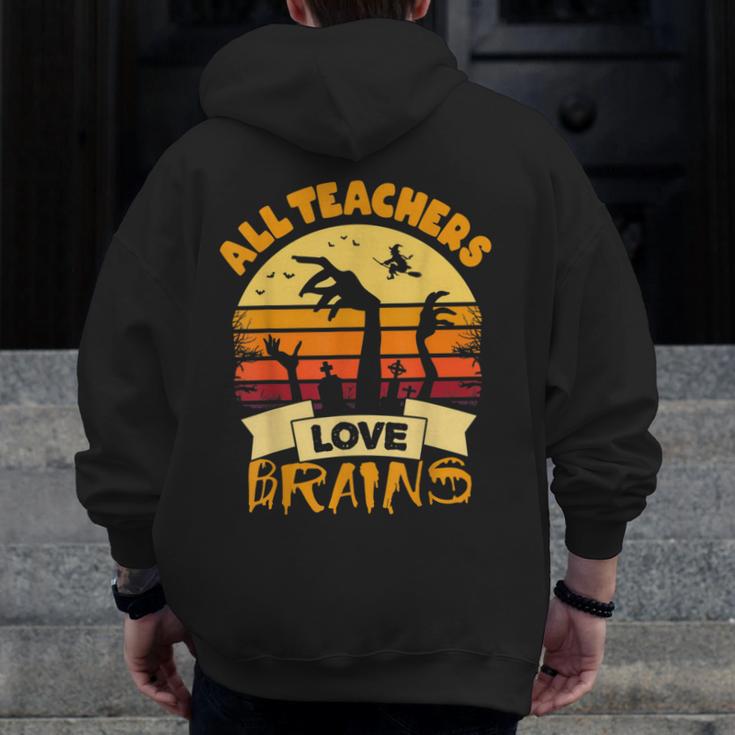 Teacher Shirts Halloween All Teachers Love Brains Men Zip Up Hoodie Back Print, funny design Teacher Shirts Halloween All Teachers Love Brains Men Zip Up Hoodie Back Print, funny design