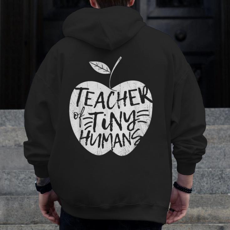 Teacher Of Tiny Humans Preschool Kindergarten Teacher Men Zip Up Hoodie Back Print, funny design Teacher Of Tiny Humans Preschool Kindergarten Teacher Men Zip Up Hoodie Back Print, funny design