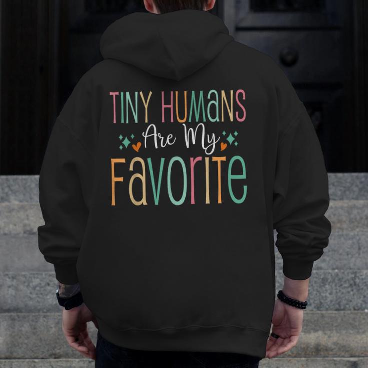 Teaching Preschool Teacher Tiny Humans Are My Favorite Men Zip Up Hoodie Back Print, funny design Teaching Preschool Teacher Tiny Humans Are My Favorite Men Zip Up Hoodie Back Print, funny design