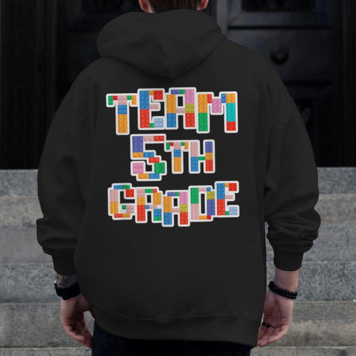 Team 5th Grade Building Blocks Bricks Theme Teacher Team For Men Women Kids Men Zip Up Hoodie Back Print, funny design Team 5th Grade Building Blocks Bricks Theme Teacher Team For Men Women Kids Men Zip Up Hoodie Back Print, funny design