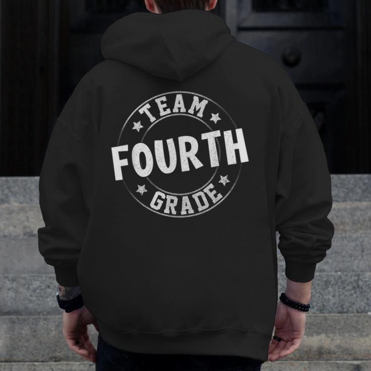 Team Fourth Grade Teacher Student Back To School 4th Grade Men Zip Up Hoodie Back Print, 4th Grade Teacher Gifts, funny design Team Fourth Grade Teacher Student Back To School 4th Grade Men Zip Up Hoodie Back Print, 4th Grade Teacher Gifts, funny design
