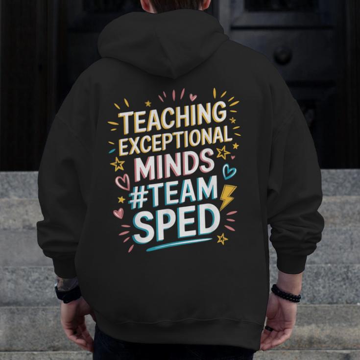 Team Sped Sped Teacher Special Education Teacher Team Men Zip Up Hoodie Back Print, funny design Team Sped Sped Teacher Special Education Teacher Team Men Zip Up Hoodie Back Print, funny design