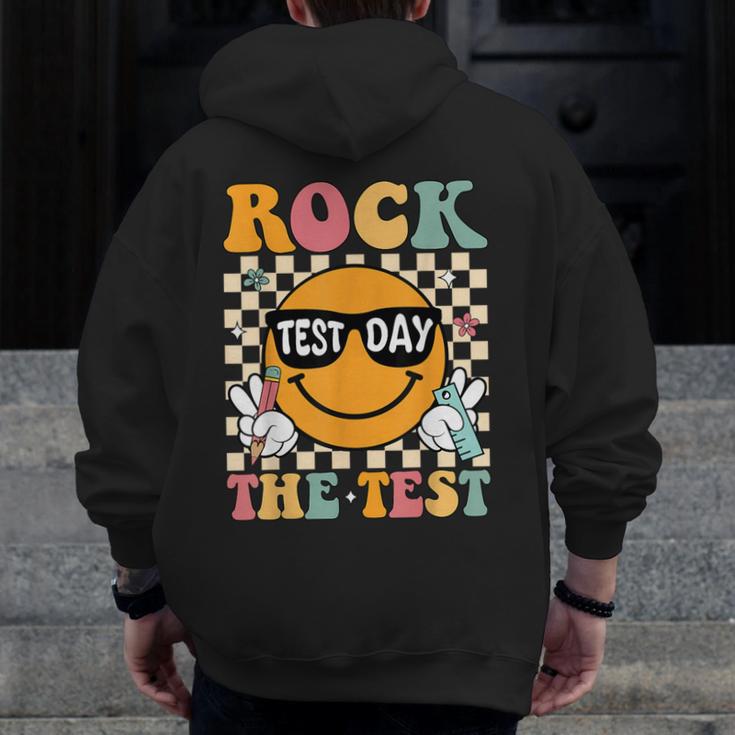 Test Day Rock The Test Teacher Testing Day You Got This Men Zip Up Hoodie Back Print, funny design Test Day Rock The Test Teacher Testing Day You Got This Men Zip Up Hoodie Back Print, funny design