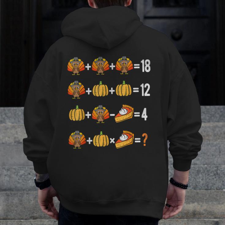 Thanksgiving Order Of Operations Thanksgiving Math Teacher Men Zip Up Hoodie Back Print, funny design Thanksgiving Order Of Operations Thanksgiving Math Teacher Men Zip Up Hoodie Back Print, funny design
