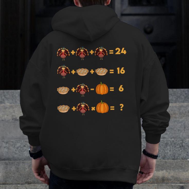 Thanksgiving Order Of Operations Turkey Quiz Math Teacher Men Zip Up Hoodie Back Print, funny design Thanksgiving Order Of Operations Turkey Quiz Math Teacher Men Zip Up Hoodie Back Print, funny design