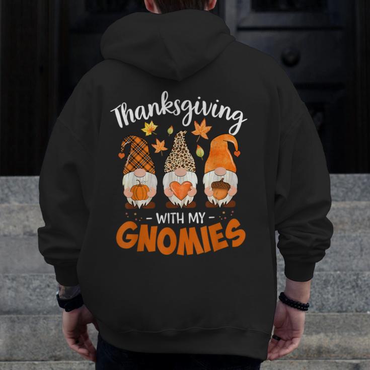 Thanksgiving Shirts For Women With My Gnomies Teachers Gnome Men Zip Up Hoodie Back Print, funny design Thanksgiving Shirts For Women With My Gnomies Teachers Gnome Men Zip Up Hoodie Back Print, funny design