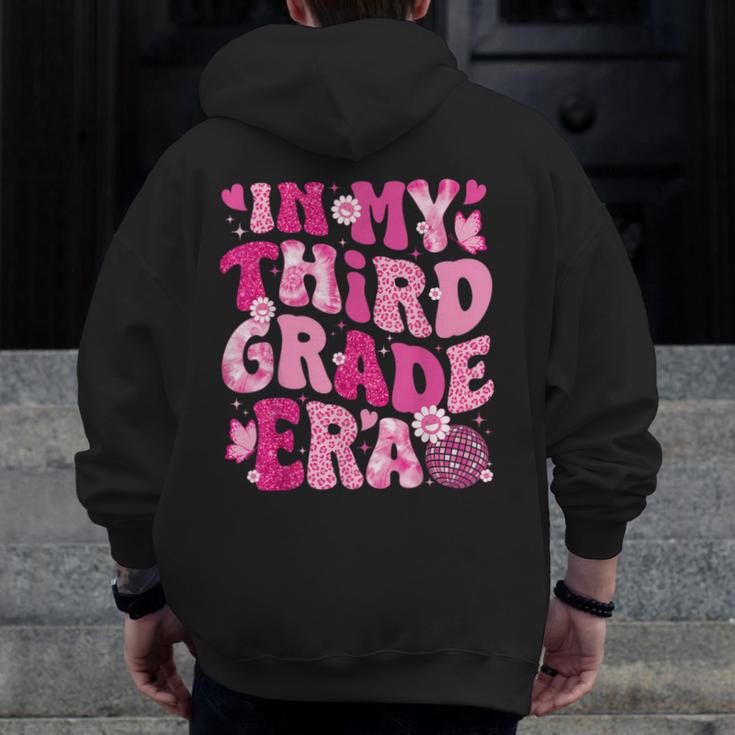 In My Third Grade Era Teachers Women Back To School Girls Men Zip Up Hoodie Back Print, funny design