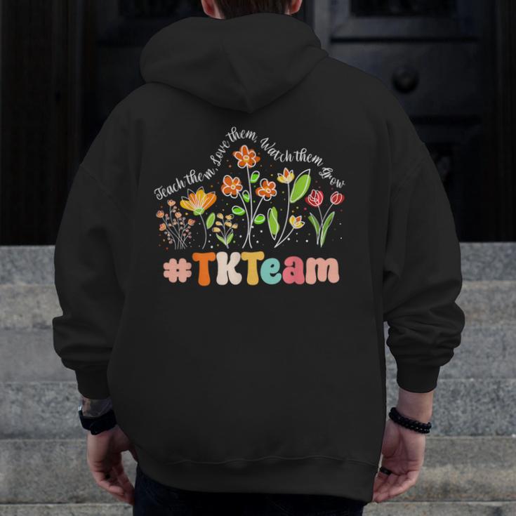 TK Team Appreciation Week Teacher Back To School Men Zip Up Hoodie Back Print, funny design