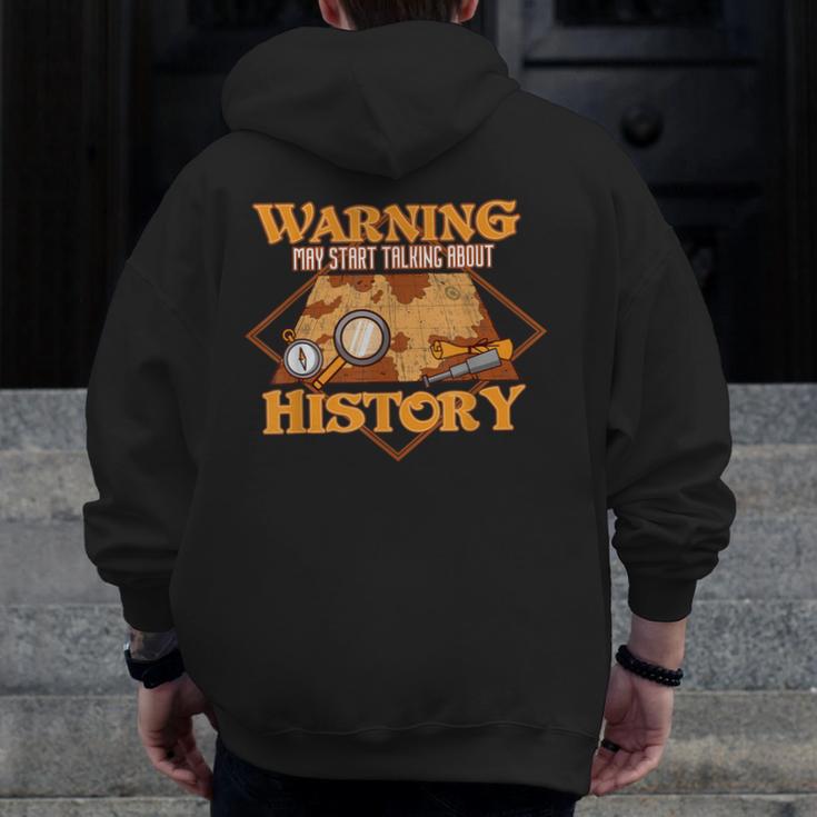 Historian History Teacher Student Men Women Kids Men Zip Up Hoodie Back Print, History Teacher Gifts, funny design