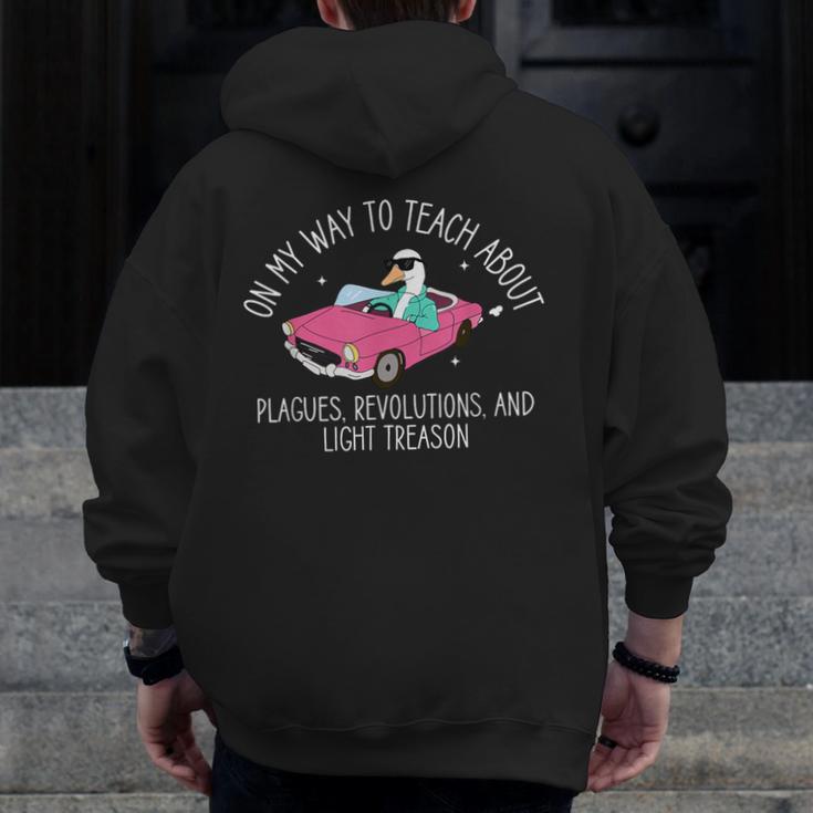 History Teacher Silly Goose Back To School Social Studies Men Zip Up Hoodie Back Print, History Teacher Gifts, funny design History Teacher Silly Goose Back To School Social Studies Men Zip Up Hoodie Back Print, History Teacher Gifts, funny design