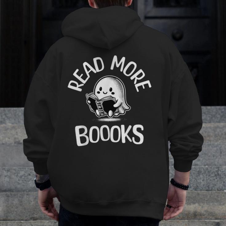 Vintage Halloween Teacher Women Reading Read More Books Men Zip Up Hoodie Back Print, funny design Vintage Halloween Teacher Women Reading Read More Books Men Zip Up Hoodie Back Print, funny design