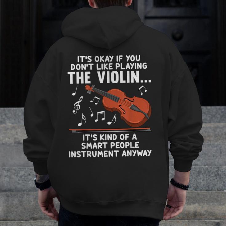 Violin Player Costume For Men Women Violin Teacher Violinist Men Zip Up Hoodie Back Print, funny design Violin Player Costume For Men Women Violin Teacher Violinist Men Zip Up Hoodie Back Print, funny design