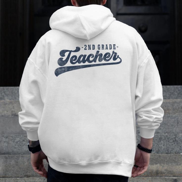 2nd Grade Teacher Cute Vintage Graphic Second Grade Teacher Men Women Men Zip Up Hoodie Back Print, 2nd Grade Teacher Gifts, funny design 2nd Grade Teacher Cute Vintage Graphic Second Grade Teacher Men Women Men Zip Up Hoodie Back Print, 2nd Grade Teacher Gifts, funny design