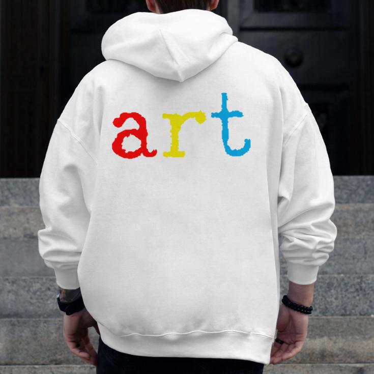 Art Teacher Artists Men Zip Up Hoodie Back Print, funny design Art Teacher Artists Men Zip Up Hoodie Back Print, funny design