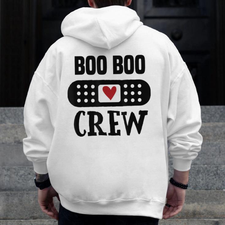 Boo Boo Crew First Aid School Nurse Day Care Teacher Men Zip Up Hoodie Back Print, funny design Boo Boo Crew First Aid School Nurse Day Care Teacher Men Zip Up Hoodie Back Print, funny design