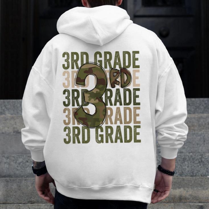 Camo Team 3rd Grade Squad Back To School Teacher Kids Boys Men Zip Up Hoodie Back Print, funny design Camo Team 3rd Grade Squad Back To School Teacher Kids Boys Men Zip Up Hoodie Back Print, funny design