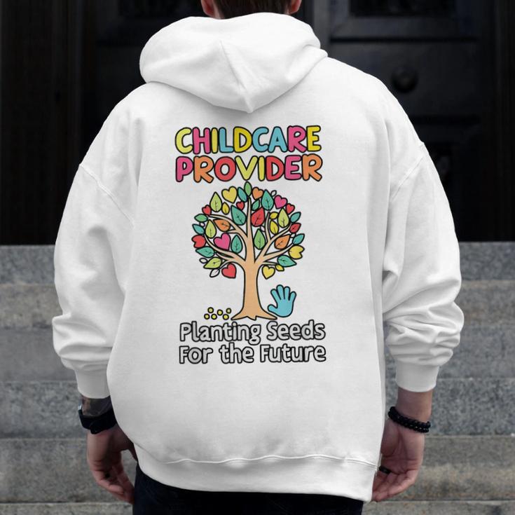 Childcare Provider Job Daycare Provider Daycare Teacher Men Zip Up Hoodie Back Print, funny design Childcare Provider Job Daycare Provider Daycare Teacher Men Zip Up Hoodie Back Print, funny design