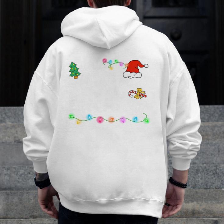 Is It Christmas Break Yet Teacher Xmas Light Santa Hat Men Zip Up Hoodie Back Print, funny design Is It Christmas Break Yet Teacher Xmas Light Santa Hat Men Zip Up Hoodie Back Print, funny design