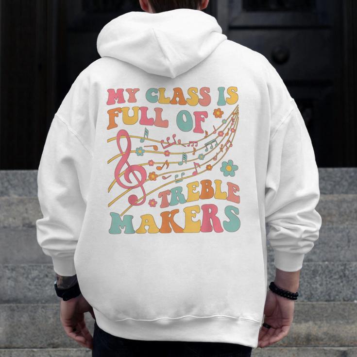 My Class Is Full Of Treble Makers Funny Music Teacher Groovy Men Women Girls Kids Men Zip Up Hoodie Back Print, Groovy Teacher Gifts, funny design My Class Is Full Of Treble Makers Funny Music Teacher Groovy Men Women Girls Kids Men Zip Up Hoodie Back Print, Groovy Teacher Gifts, funny design