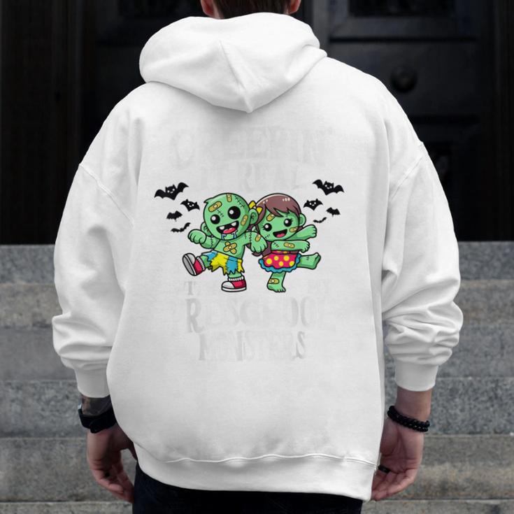 Creepin It Real Monster School Preschool Teacher Halloween Men Zip Up Hoodie Back Print, funny design Creepin It Real Monster School Preschool Teacher Halloween Men Zip Up Hoodie Back Print, funny design