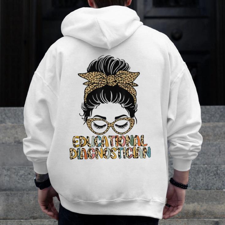 Cute Educational Diagnostician Teacher Appreciation Week Men Women Men Zip Up Hoodie Back Print, funny design Cute Educational Diagnostician Teacher Appreciation Week Men Women Men Zip Up Hoodie Back Print, funny design