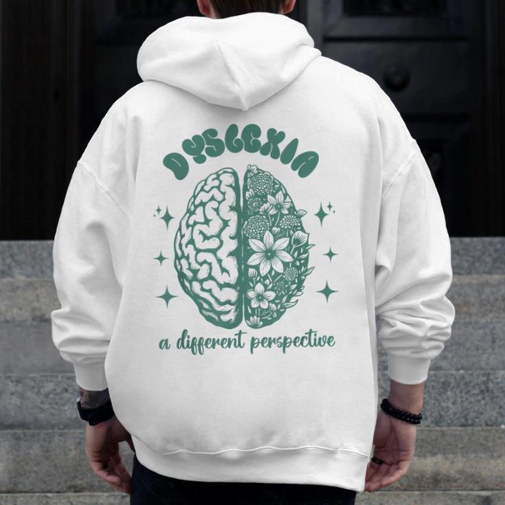 Dyslexia A Different Perspective Dyslexia Specialist Teacher Men Zip Up Hoodie Back Print, funny design Dyslexia A Different Perspective Dyslexia Specialist Teacher Men Zip Up Hoodie Back Print, funny design