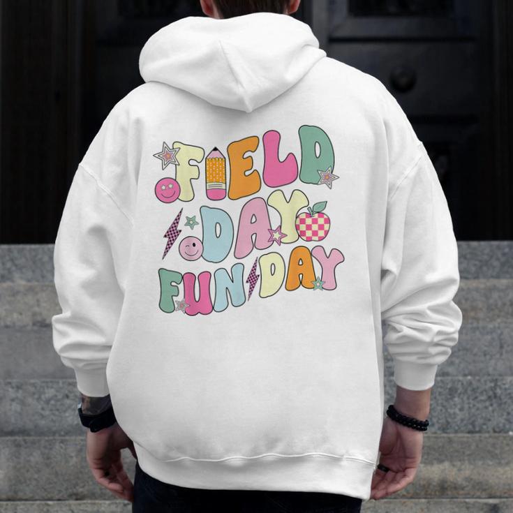 Field Day Fun Day Last Day Of School Teacher Student Men Zip Up Hoodie Back Print, funny design Field Day Fun Day Last Day Of School Teacher Student Men Zip Up Hoodie Back Print, funny design