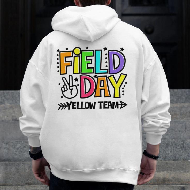 Field Day Yellow Team For Teacher Kids Field Day Games Men Zip Up Hoodie Back Print, funny design Field Day Yellow Team For Teacher Kids Field Day Games Men Zip Up Hoodie Back Print, funny design
