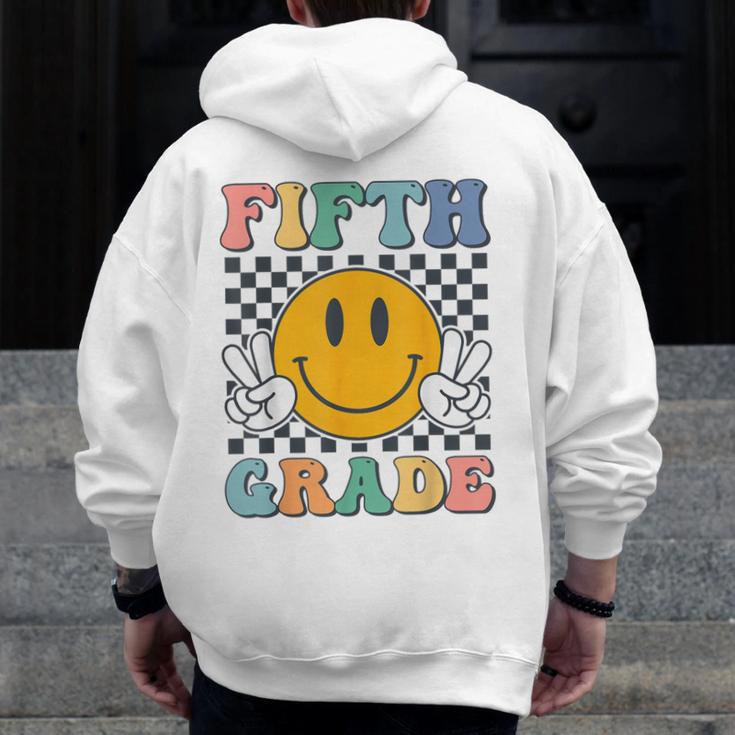 Fifth Grade Team Teachers Boys Girls Retro Smile 5th Grade Men Zip Up Hoodie Back Print, funny design Fifth Grade Team Teachers Boys Girls Retro Smile 5th Grade Men Zip Up Hoodie Back Print, funny design