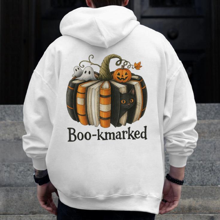 Fun Fall Book Lover Cute Teacher Student Halloween Men Zip Up Hoodie Back Print, funny design Fun Fall Book Lover Cute Teacher Student Halloween Men Zip Up Hoodie Back Print, funny design