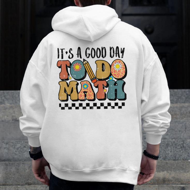 Good Day To Do Math Teacher Vintage Groovy Nerd Women Men Men Zip Up Hoodie Back Print, Groovy Teacher Gifts, funny design Good Day To Do Math Teacher Vintage Groovy Nerd Women Men Men Zip Up Hoodie Back Print, Groovy Teacher Gifts, funny design