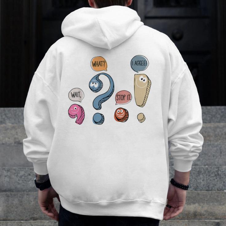 Grammar Teacher Punctuation For English Teacher Men Women Men Zip Up Hoodie Back Print, English Teacher Gifts, funny design Grammar Teacher Punctuation For English Teacher Men Women Men Zip Up Hoodie Back Print, English Teacher Gifts, funny design