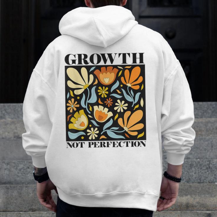 Growth Not Perfection Abstract Florals SPED Teacher Men Zip Up Hoodie Back Print, funny design Growth Not Perfection Abstract Florals SPED Teacher Men Zip Up Hoodie Back Print, funny design