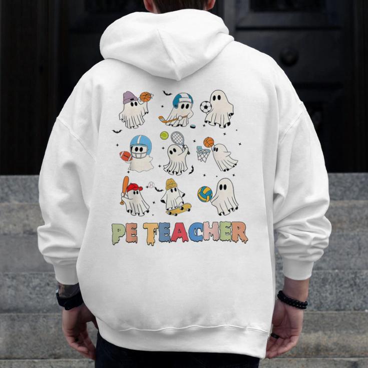 Halloween PE Teacher Spooky Physical Education Teacher Men Zip Up Hoodie Back Print, Pe Teacher Gifts, funny design Halloween PE Teacher Spooky Physical Education Teacher Men Zip Up Hoodie Back Print, Pe Teacher Gifts, funny design