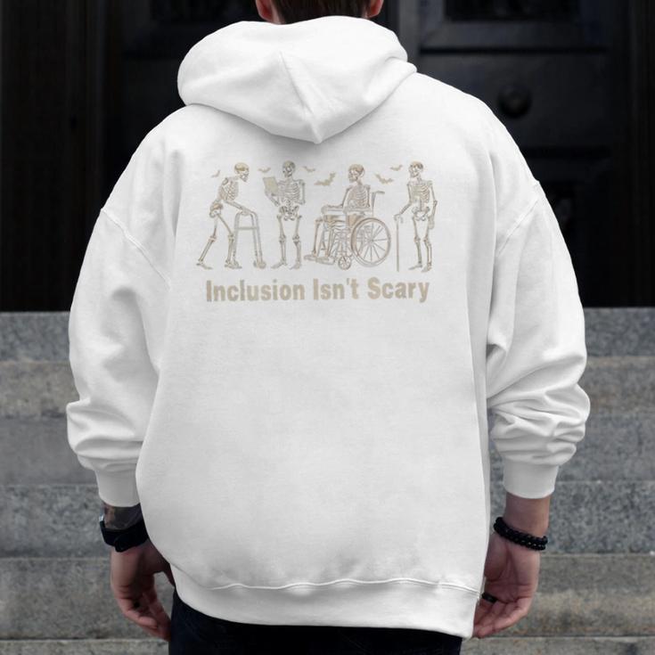 Inclusion Isn't Scary Skeleton Halloween Sped Teacher Premium Tri-Blend Men Zip Up Hoodie Back Print, funny design Inclusion Isn't Scary Skeleton Halloween Sped Teacher Premium Tri-Blend Men Zip Up Hoodie Back Print, funny design