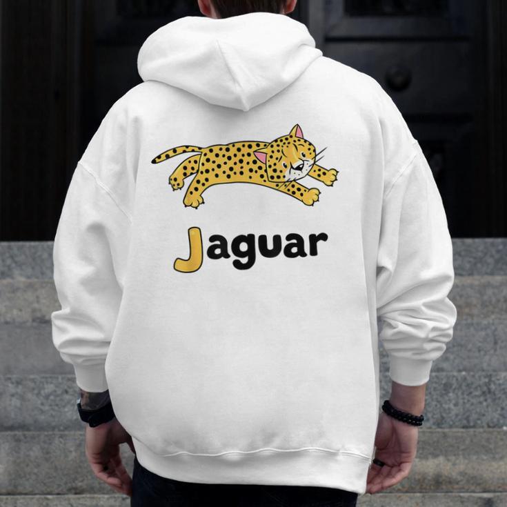 J Is For Jaguar ABC Alphabet T-Shirt For Teachers Students Men Zip Up Hoodie Back Print, funny design J Is For Jaguar ABC Alphabet T-Shirt For Teachers Students Men Zip Up Hoodie Back Print, funny design
