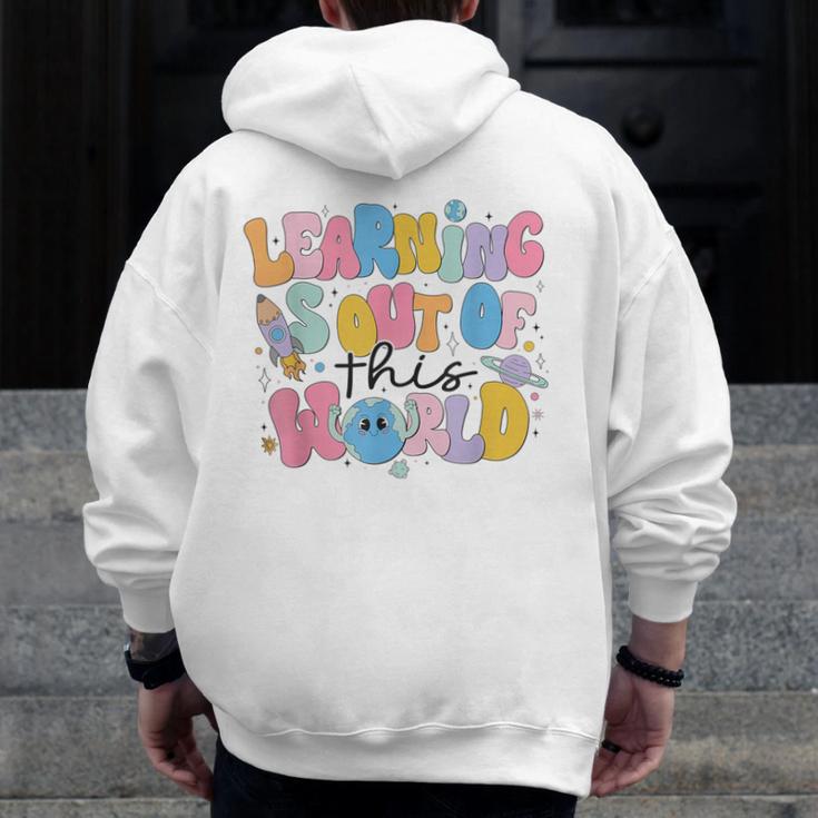 Learning Is Out Of This World Solar System Science Teacher Men Zip Up Hoodie Back Print, Science Teacher Gifts, funny design Learning Is Out Of This World Solar System Science Teacher Men Zip Up Hoodie Back Print, Science Teacher Gifts, funny design