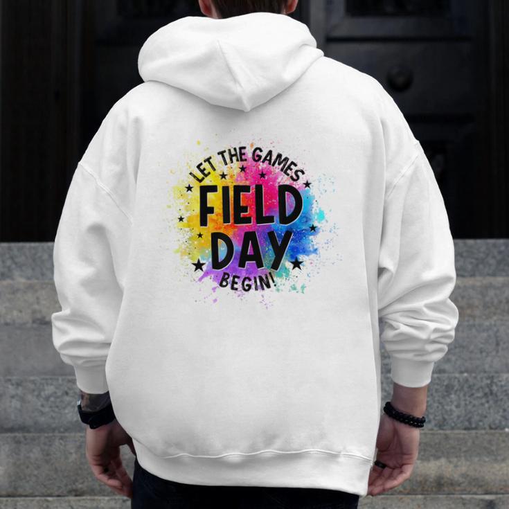 Let The Games Begin Field Day Fun Day Teachers Boys Girls Men Zip Up Hoodie Back Print, funny design Let The Games Begin Field Day Fun Day Teachers Boys Girls Men Zip Up Hoodie Back Print, funny design