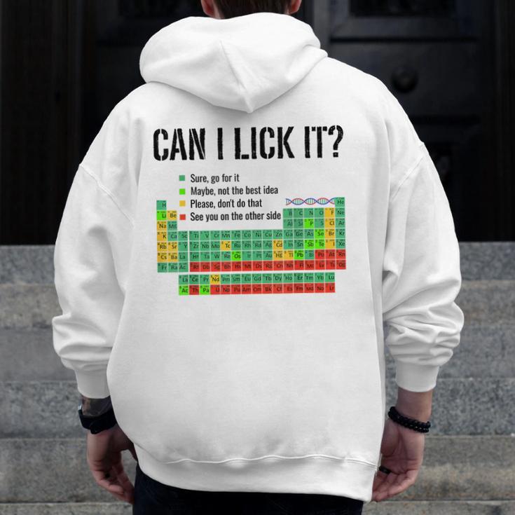 Can I Lick It Periodic Table Chart Science Teacher Men Zip Up Hoodie Back Print, Science Teacher Gifts, funny design Can I Lick It Periodic Table Chart Science Teacher Men Zip Up Hoodie Back Print, Science Teacher Gifts, funny design