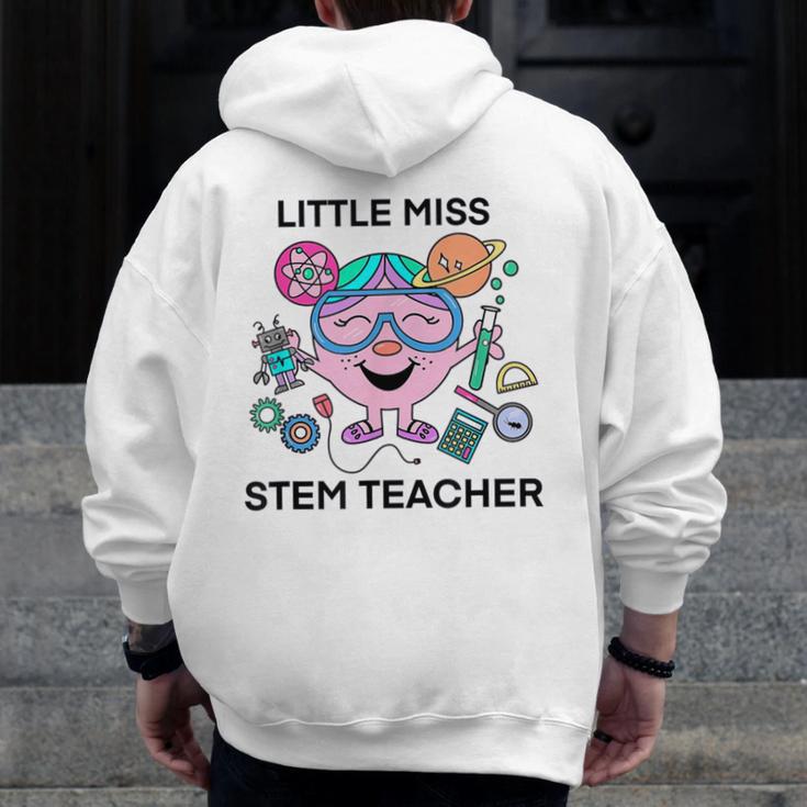 Little Miss Stem Teacher Men Zip Up Hoodie Back Print, funny design Little Miss Stem Teacher Men Zip Up Hoodie Back Print, funny design