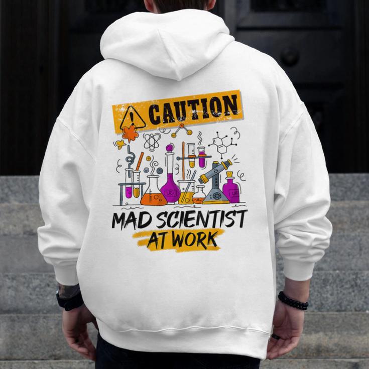 Mad Scientist Halloween Costume Science Teacher Men Zip Up Hoodie Back Print, Science Teacher Gifts, funny design Mad Scientist Halloween Costume Science Teacher Men Zip Up Hoodie Back Print, Science Teacher Gifts, funny design