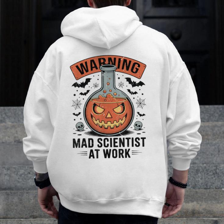 Mad Scientist Pumpkin Science Teacher Halloween Costume Kids Men Zip Up Hoodie Back Print, Science Teacher Gifts, funny design Mad Scientist Pumpkin Science Teacher Halloween Costume Kids Men Zip Up Hoodie Back Print, Science Teacher Gifts, funny design