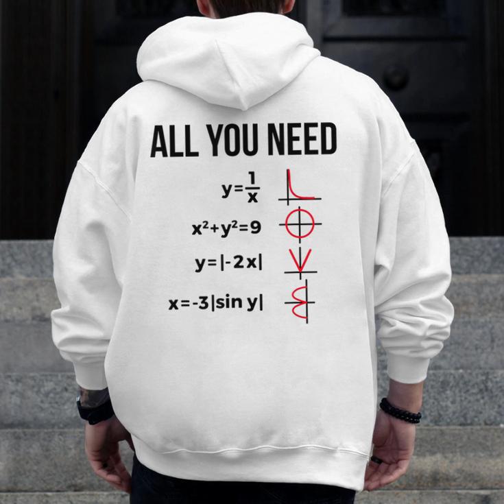 Math Graphs Mathematics Math Teacher Men Zip Up Hoodie Back Print, funny design Math Graphs Mathematics Math Teacher Men Zip Up Hoodie Back Print, funny design