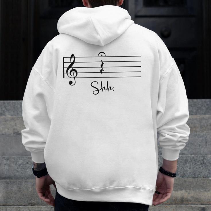 Music Notes Shirt Shh Quarter Fermata Teacher Men Zip Up Hoodie Back Print, funny design Music Notes Shirt Shh Quarter Fermata Teacher Men Zip Up Hoodie Back Print, funny design