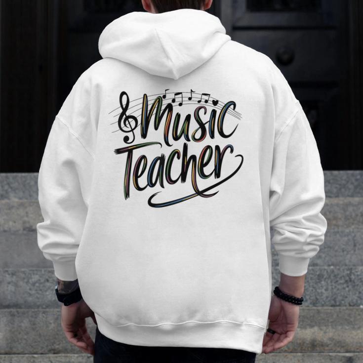 Music Teacher For Women Elementary First Day Of School Men Zip Up Hoodie Back Print, funny design Music Teacher For Women Elementary First Day Of School Men Zip Up Hoodie Back Print, funny design